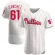 Authentic Men's Cristopher Sanchez White Philadelphia Phillies Home Jersey