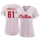 Authentic Women's Cristopher Sanchez White Philadelphia Phillies 2022 World Series Home Jersey