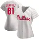 Authentic Women's Cristopher Sanchez White Philadelphia Phillies Home Jersey