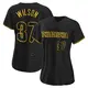 Authentic Women's Weston Wilson Black Philadelphia Phillies Snake Skin City Jersey