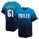 Limited Men's Cristopher Sanchez Blue Philadelphia Phillies 2024 City Connect Jersey