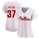 Limited Women's Weston Wilson White Philadelphia Phillies Home Jersey