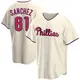 Replica Men's Cristopher Sanchez Cream Philadelphia Phillies Alternate Jersey