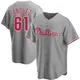 Replica Men's Cristopher Sanchez Gray Philadelphia Phillies Road Jersey