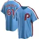 Replica Men's Cristopher Sanchez Light Blue Philadelphia Phillies Road Cooperstown Collection Jersey