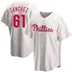 Replica Men's Cristopher Sanchez White Philadelphia Phillies Home Jersey