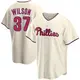 Replica Men's Weston Wilson Cream Philadelphia Phillies Alternate Jersey