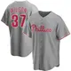 Replica Men's Weston Wilson Gray Philadelphia Phillies Road Jersey