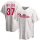 Replica Men's Weston Wilson White Philadelphia Phillies Home Jersey