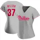 Replica Women's Weston Wilson Gray Philadelphia Phillies Road Jersey